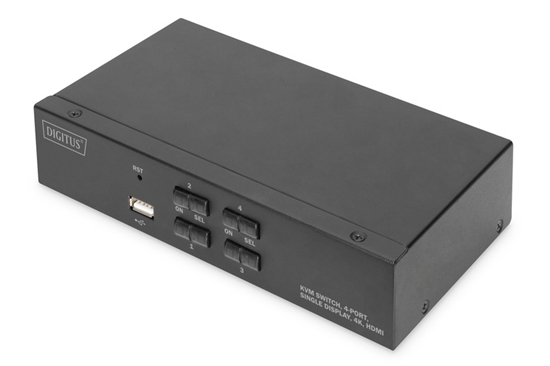 Picture of Digitus KVM Switch, 4 Port, Single Display, 4K, HDMI?
