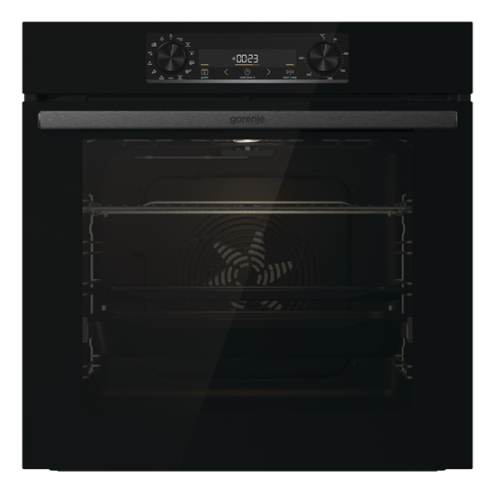 Picture of Gorenje | BOS6737E06FBG | Oven | 77 L | Multifunctional | EcoClean | Mechanical control | Steam function | Yes | Height 59.5 cm | Width 59.5 cm | Black