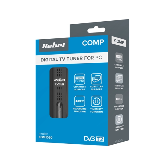 Изображение Rebel Comp Tuner DVB-T2,DVB-C,DVB-T H.265 HEVC USB