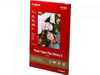 Attēls no Canon PP-201 A 3 20 Sheets 265 g Photo Paper Plus Glossy II
