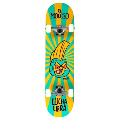 Изображение Enuff Lucha Libre Complete Skateboard Yellow/Blue 7.75 x 31.5