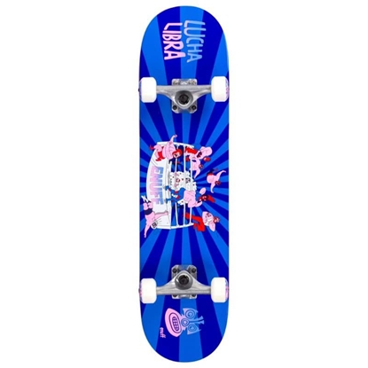 Picture of Enuff Lucha Libre Mini Complete Skateboard Blue 7.25 x 29.5