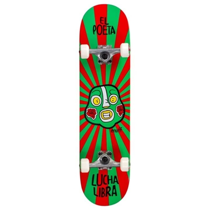 Picture of Enuff Lucha Libre Mini Complete Skateboard Red/Green 7.25 x 29.5