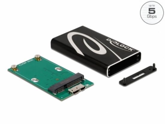 Picture of Delock External Enclosure SuperSpeed USB for mSATA SSD