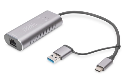 Picture of Digitus USB Type-C? Gigabit Ethernet Adapter 2.5G, USB-C? + USB A (USB3.1/3.0)