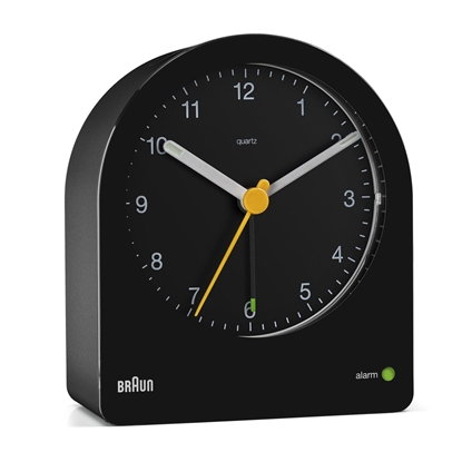 Picture of BRAUN BC22 BK quartz alarm clock black