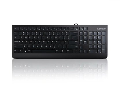 Picture of Lenovo 300 keyboard Mouse included USB QWERTY English Black