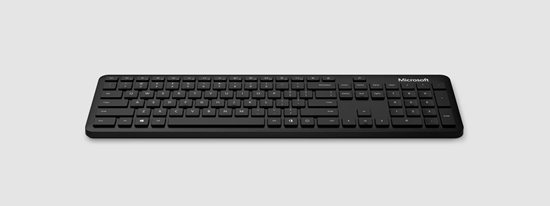 Picture of Microsoft | Bluetooth Keyboard | QSZ-00030 | Standard | Wireless | US | Bluetooth | Black | 461.6 (with batteries) g | Wireless connection