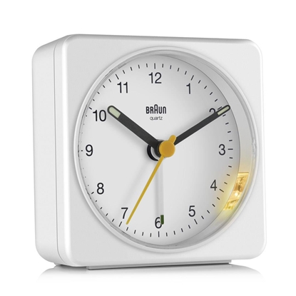 Obrazek Braun BC 03 W quartz alarm clock analog white