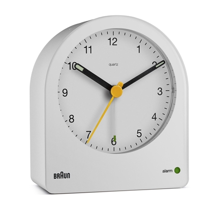 Picture of BRAUN BC22 W quartz alarm clock white