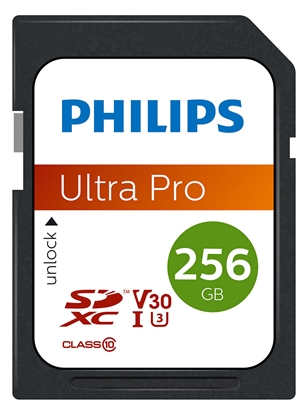 Picture of Philips SDXC Card          256GB Class 10 UHS-I U3 V30 A1