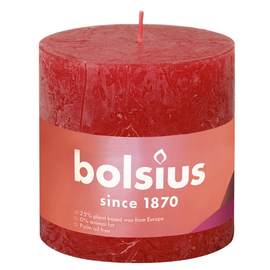 Picture of Svece stabs Rustic Shine 100/100mm 62h Delicate red