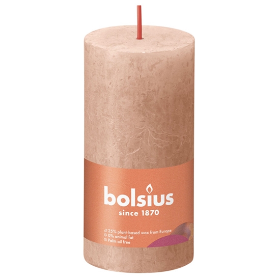 Picture of Svece stabs Rustic Shine 100/50mm 30h Creamy caramel