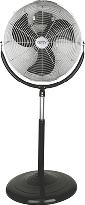 Attēls no Camry CR 7307 Stand Fan, Number of speeds 3, 180 W, Diameter 45 cm, Black/Stainless steel