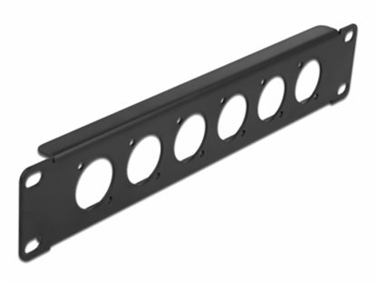 Picture of Delock 10″ D-Type Patch Panel 6 Port black