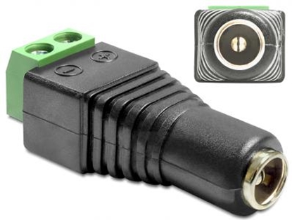 Picture of Delock Adapter DC 2.5 x 5.5 mm female  Terminal Block 2 pin