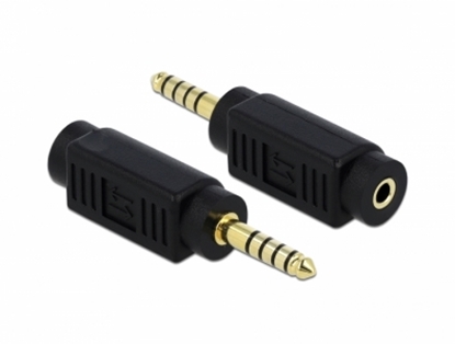 Picture of Delock Adapter Stereo jack male 4.4 mm 5 pin to Stereo jack female 3.5 mm 3 pin