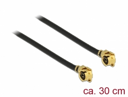 Attēls no Delock Antenna Cable MHF / U.FL-LP-068 compatible plug > MHF / U.FL-LP-068 compatible plug 30 cm 1.13