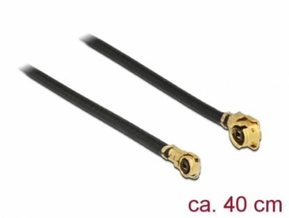 Attēls no Delock Antenna Cable MHF / U.FL-LP-068 compatible plug > MHF IV/ HSC MXHP32 compatible plug 40 cm 1.13