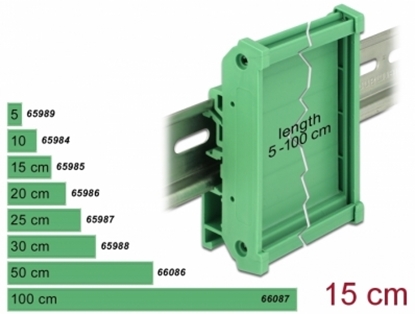 Изображение Delock Board Holder (72 mm) for DIN Rail 15 cm long