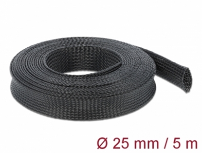 Picture of Delock Braided Sleeving stretchable 5 m x 25 mm black