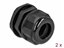 Изображение Delock Cable Gland PG21 for flat cable black 2 pieces