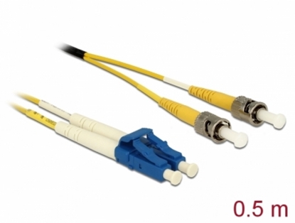 Attēls no Delock Cable Optical Fibre LC > ST Singlemode OS2 2 m