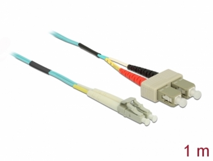 Изображение Delock Cable Optical Fibre LC to SC Multi-mode OM3 1 m