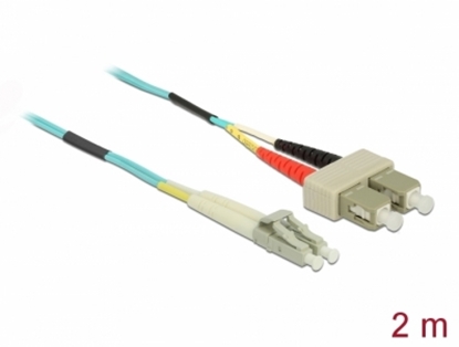Изображение Delock Cable Optical Fibre LC to SC Multi-mode OM3 2 m