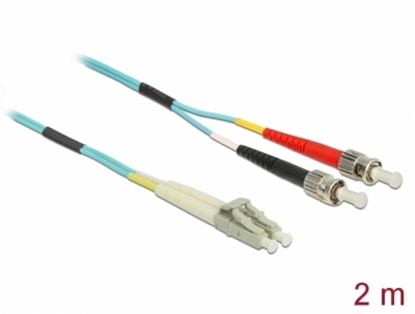 Изображение Delock Cable Optical Fibre LC to ST Multi-mode OM3 2 m