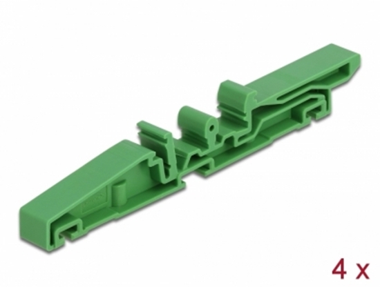 Picture of Delock DIN rail clip for PCB 115 mm 4 pieces