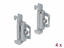 Attēls no Delock DIN Rail End Clamp Stainless Steel screwable 4 pieces