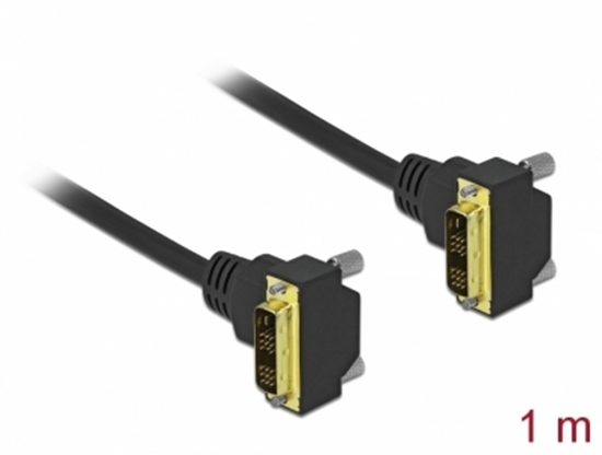 Picture of Delock DVI Cable 18+1 male angled to 18+1 male angled 1 m
