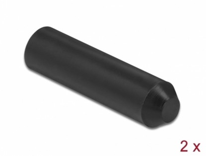 Изображение Delock End Caps with inside adhesive 70 x 16 mm 2 pieces black