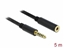 Attēls no Delock Extension Cable Stereo Jack 4.4 mm 5 pin male to female 5 m black