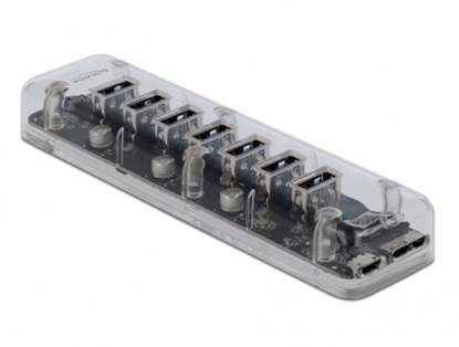 Picture of Delock External USB 3.0 Hub with 7 Ports transparent