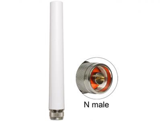 Picture of Delock GSM  UMTS Antenna N Plug 2.5 dBi Omnidirectional White Outdoor
