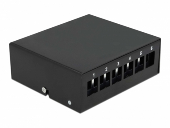 Picture of Delock Keystone Patch Panel 6 Port black