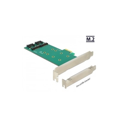 Изображение Delock PCI Express Card to 2 x internal M.2 Key B 110 mm - Low Profile Form Factor