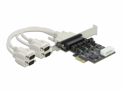 Изображение Delock PCI Express Card to 4 x Serial RS-232 with voltage supply 5 V / 12 V