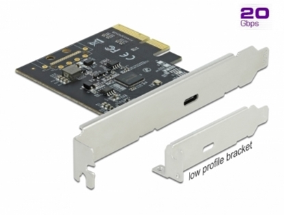 Picture of Delock PCI Express x4 Card to 1 x external SuperSpeed USB 20 Gbps (USB 3.2 Gen 2x2) USB Type-C™ female