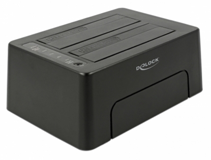 Attēls no Delock USB Type-C™ 3.1 Docking Station for 2 x SATA HDD / SSD with Clone Function