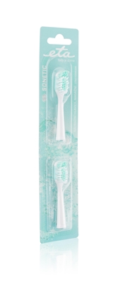 Picture of ETA | Toothbrush replacement  for ETA0709 | Heads | For adults | Number of brush heads included 2 | Number of teeth brushing modes Does not apply | White