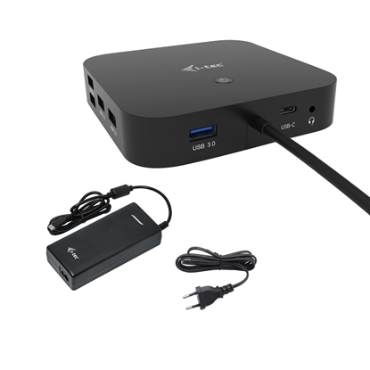 Picture of i-tec USB-C HDMI DP Docking Station with Power Delivery 100 W + Universal Charger 100 W
