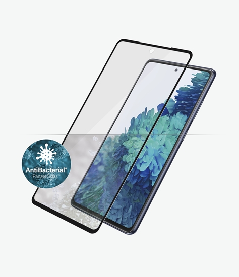 Picture of PanzerGlass | Samsng | Galaxy S21 FE CF | Hybrid glass | Black | Antibacterial; Works with in-screen fingerprint reader; Full frame coverage; Rounded edges | Screen Protector