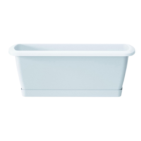 Picture of Puķu kaste ar paliktni Respana 88.5x18.4xh15.0cm balta