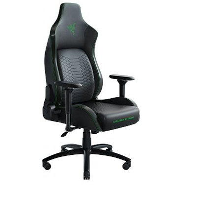 Attēls no Razer mm | PVC Leather; Metal; Plywood | Iskur Ergonomic Gaming Chair Black/Green
