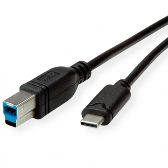 Picture of ROLINE USB 3.0 Cable, C - B, M/M, black, 1.8 m