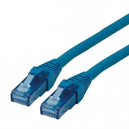 Изображение ROLINE UTP Patch Cord Cat.6A, Component Level, LSOH, blue, 7.5 m