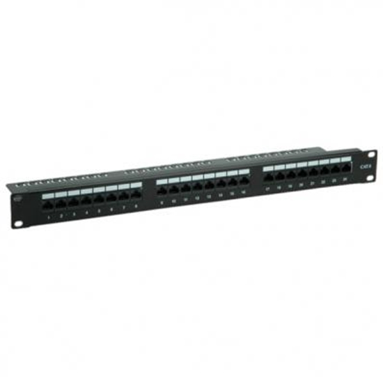 Picture of VALUE Cat.6/Class E 19" Patch Panel, 24 Ports, UTP black
